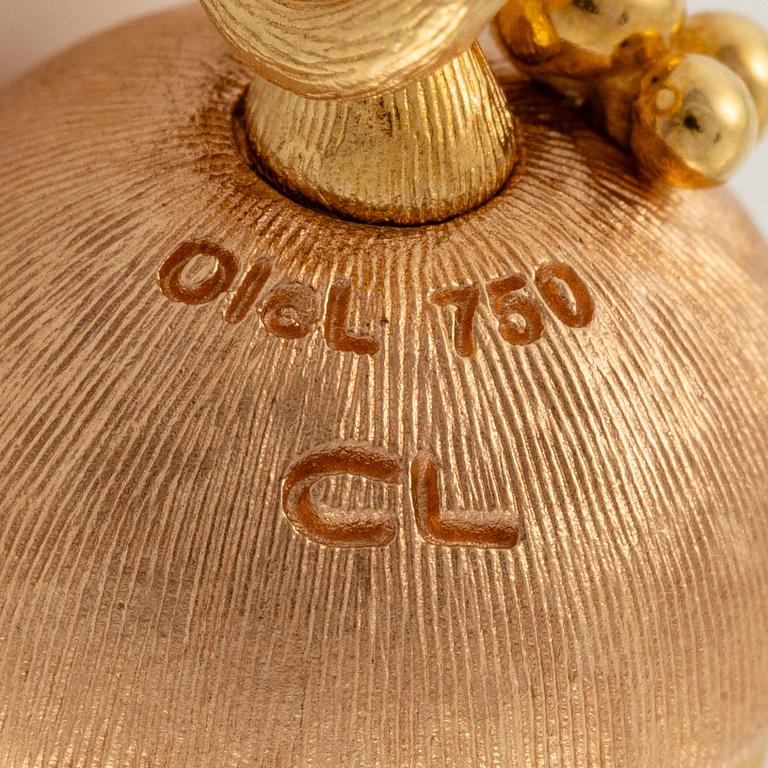 An Ole Lynggaard pendant in 18K gold in two colours with a round brilliant-cut, "Forest Pendant".