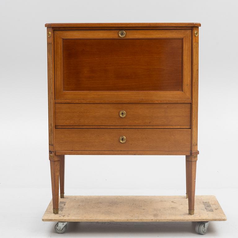 A late Gustavian style secretaire, 20th century.