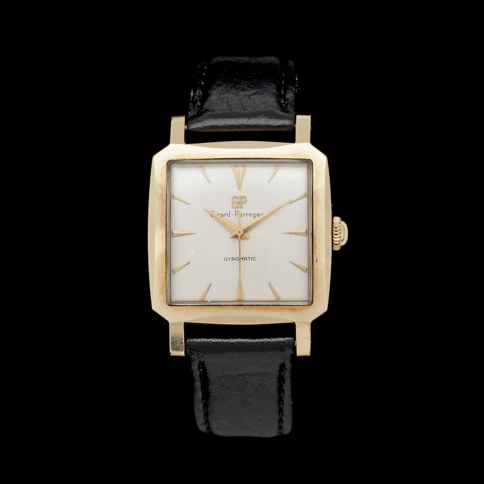 HERRARMBANDSUR, 14k guld, Girard-Perregaux, 1950/60-tal.