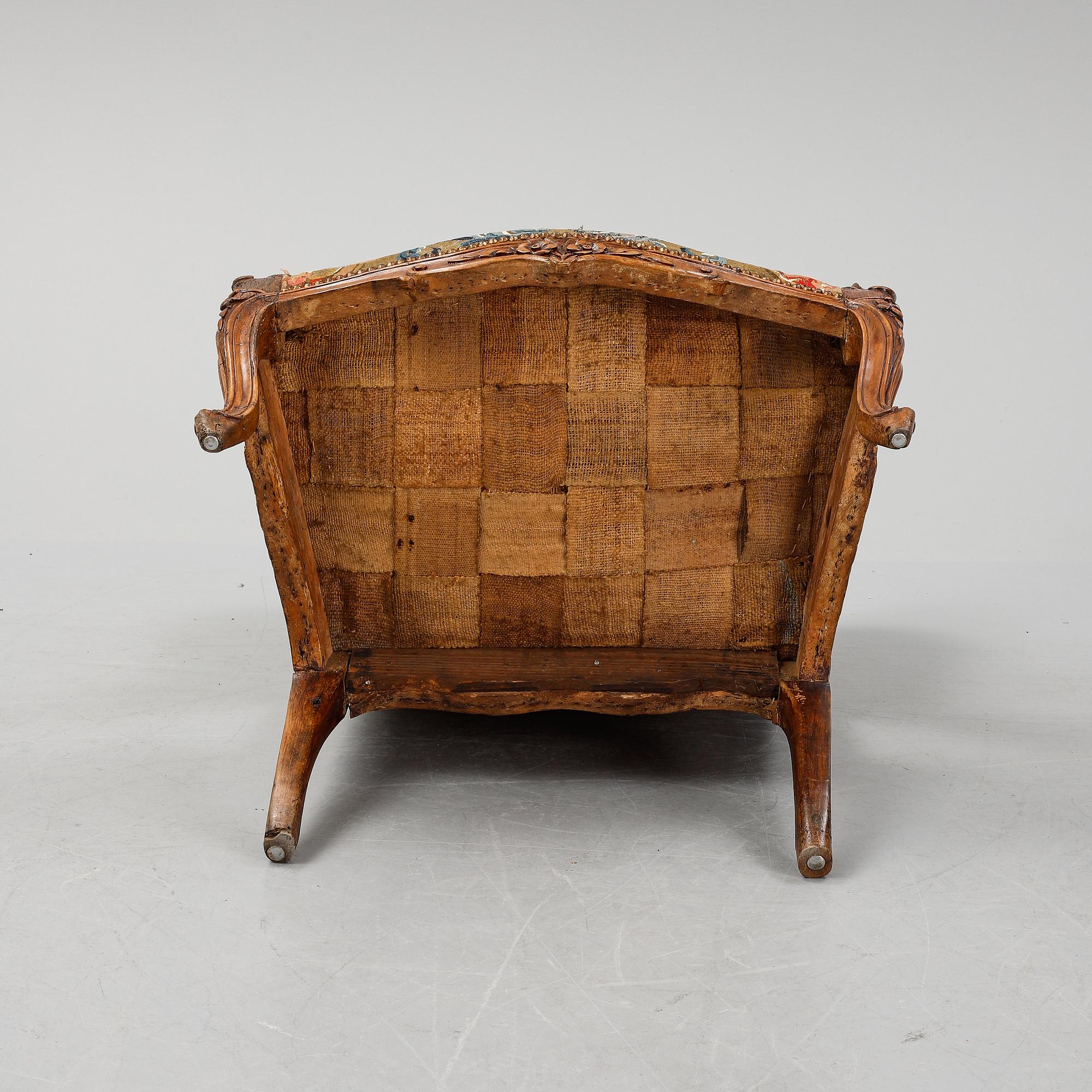 A Louis XV armchair, probably France. 18th century.