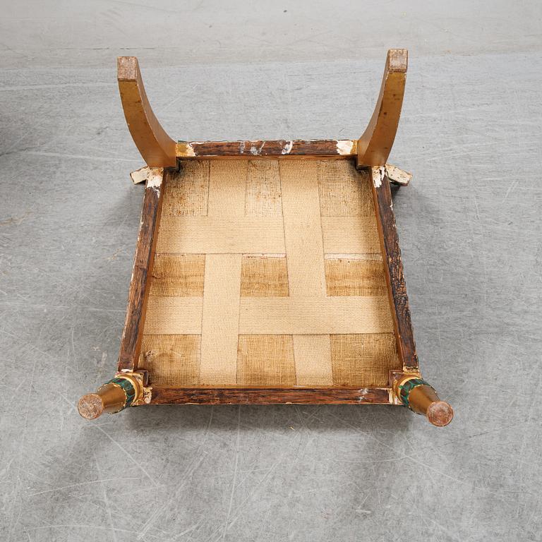 A set of three late Gustavian style chairs, 19th Century.