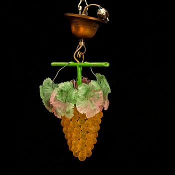 a 1920's glass ceiling pendant, Murano Italy.