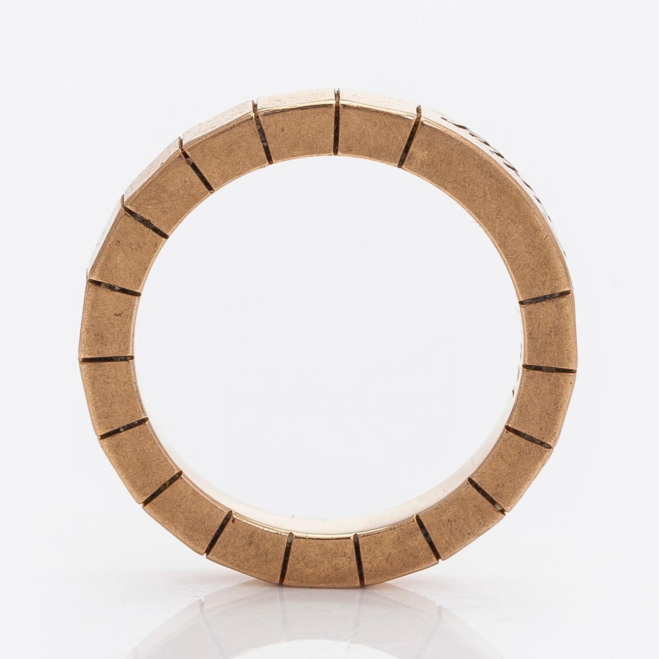 Cartier, sormus, Lanieres, 18K ruusukultaa,