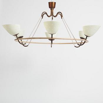 Hans Bergström, a rare chandelier, ateljé Lyktan, Åhus 1930-40s.