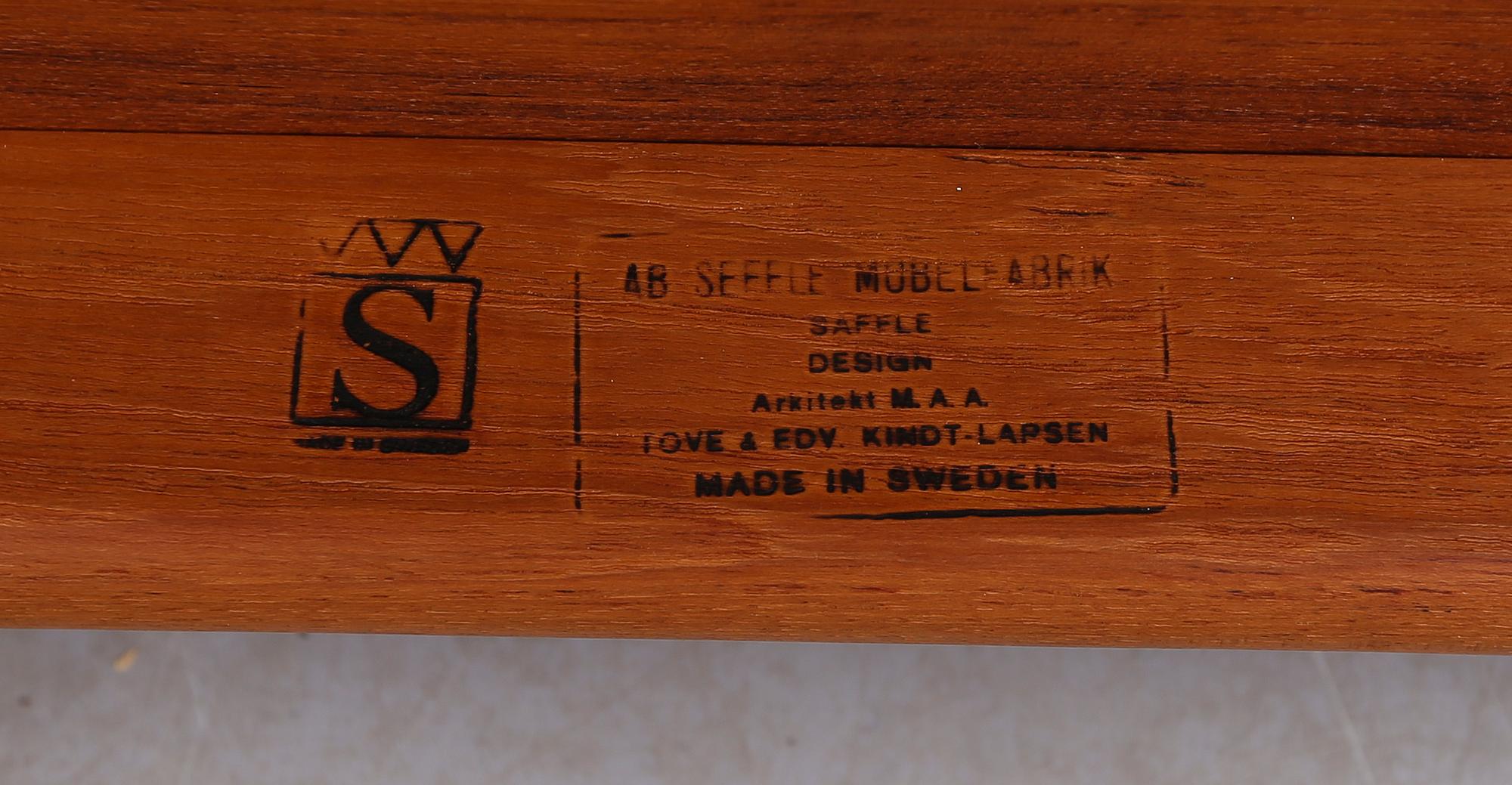 SOFFBORD, Tove & Edvard Kindt-Larsen, Seffle, 1900-talets andra hälft.