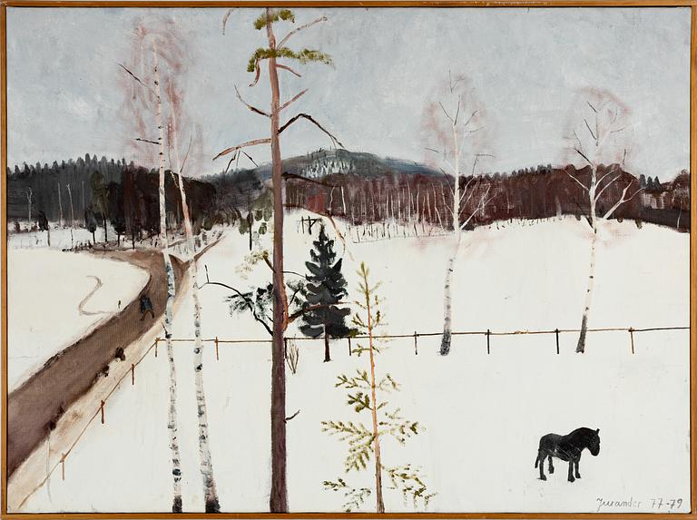 Claes Jurander, Winter Landscape in Klässbo.