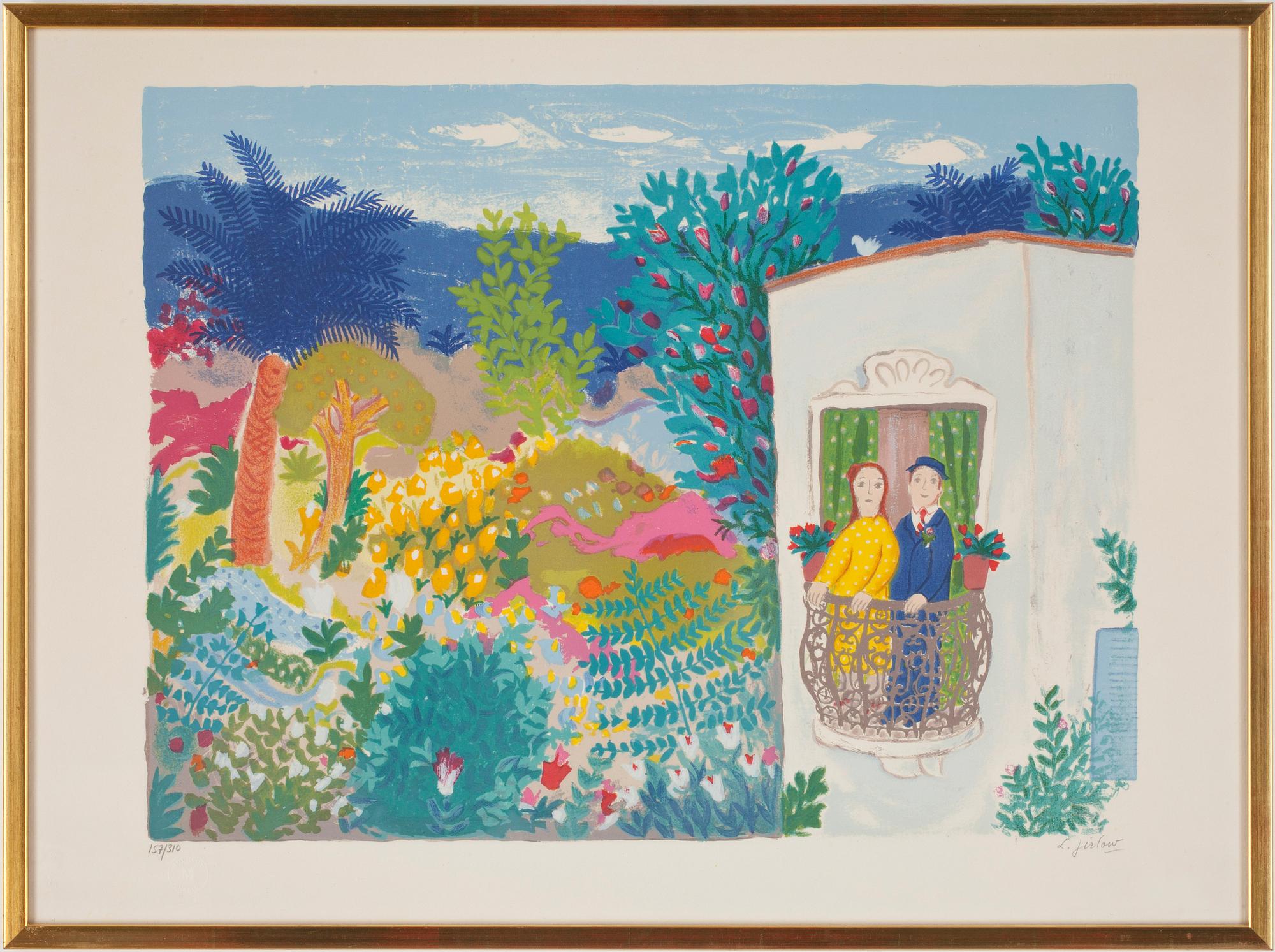 LENNART JIRLOW, färglitografi, signerad och numrerad 157/310.
