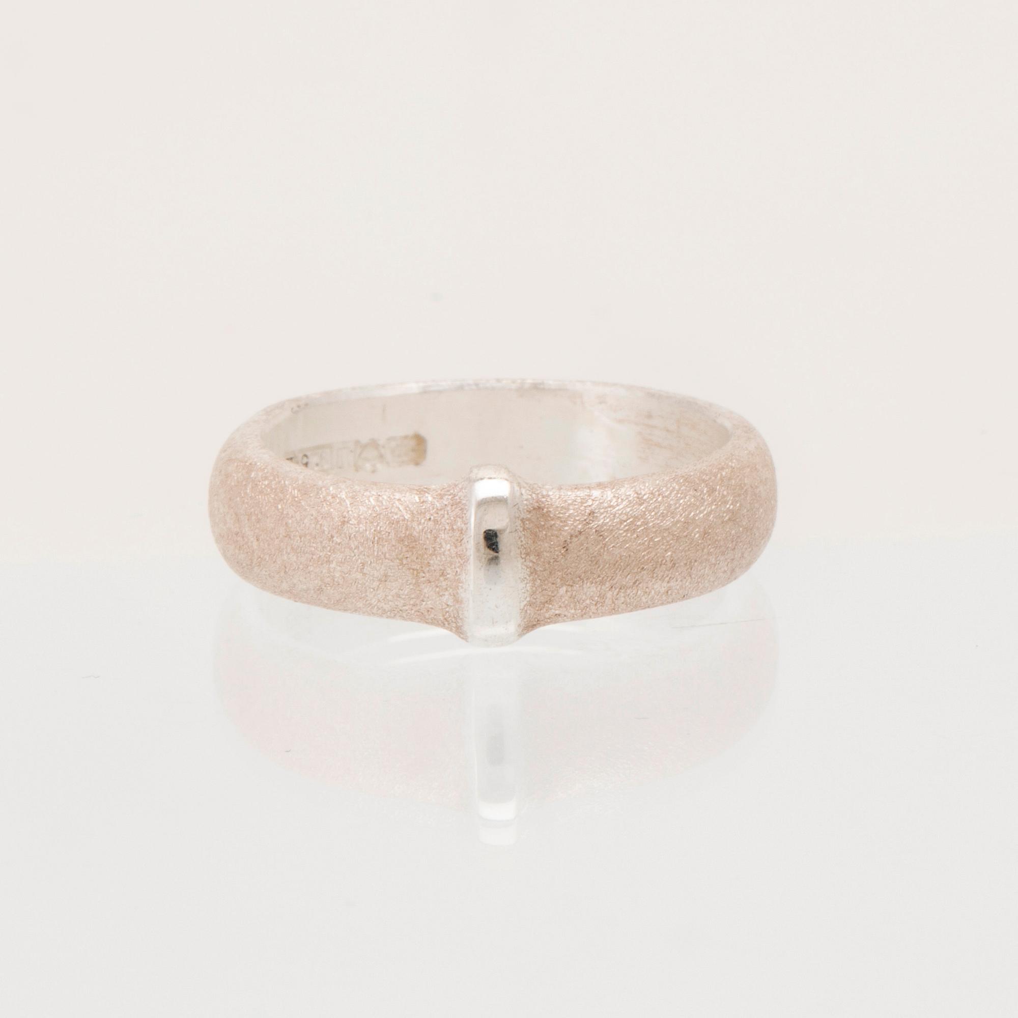 Zoltan Popovits brooch "Antares" in silver from 2002, as well as a silver ring from 2006, Lapponia.