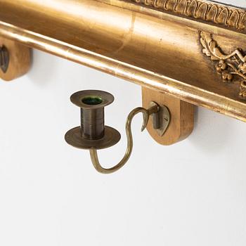 A pair of mirror sconces, First half of the 19th Century.