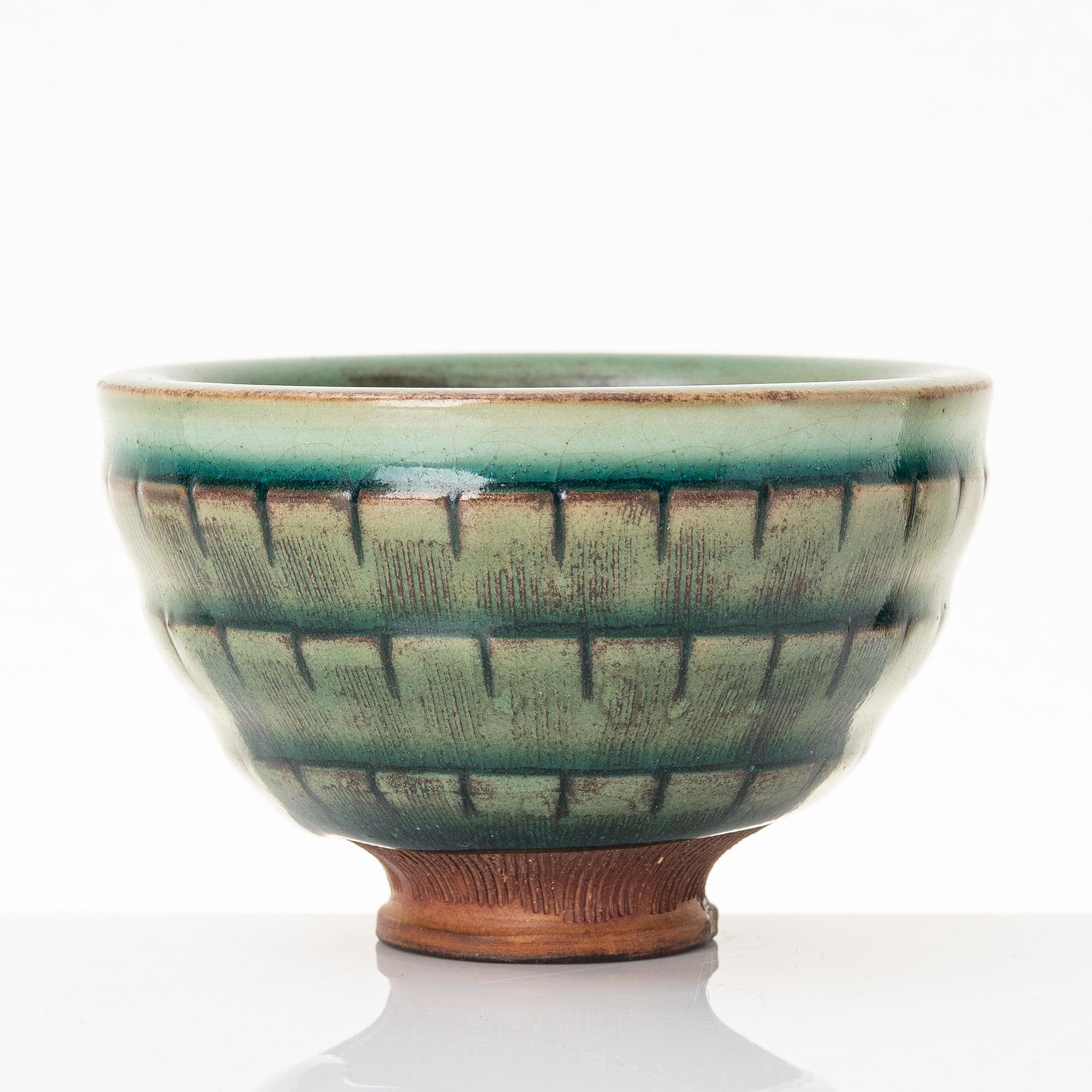 Wilhelm Kåge, Bowl, Farsta, stoneware, Gustavsberg's Studio.