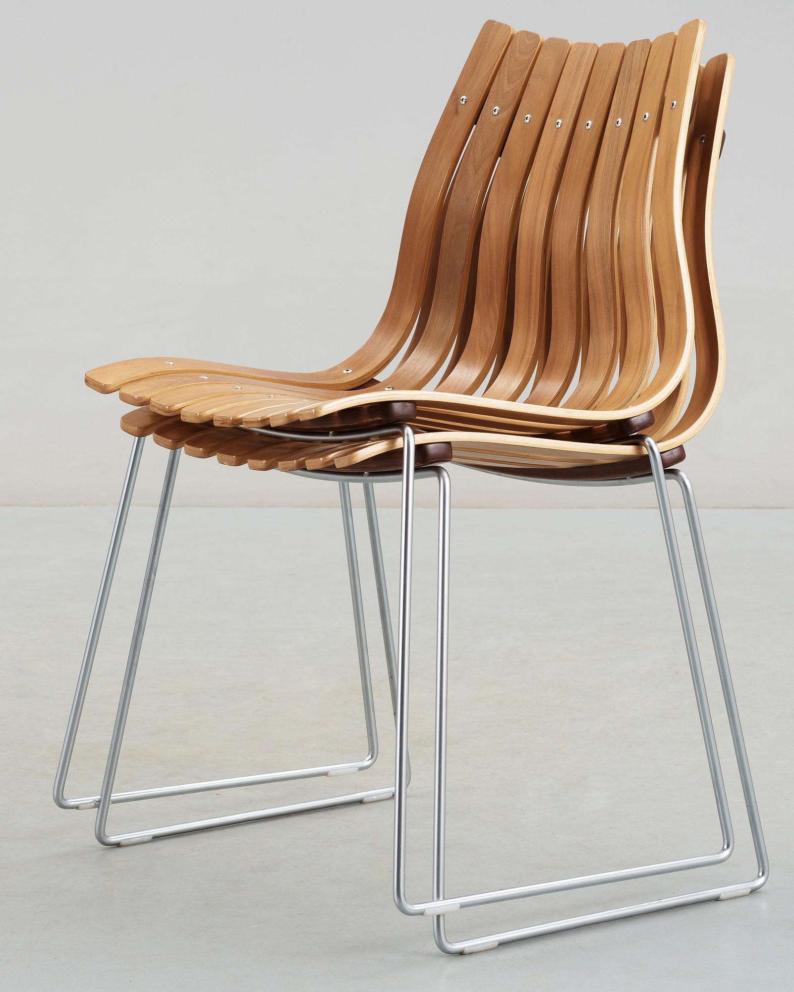 STOLAR, ett par, "Scandia Junior", Hans Bratterud, Hove Möbler, Norge, formgivna 1957.