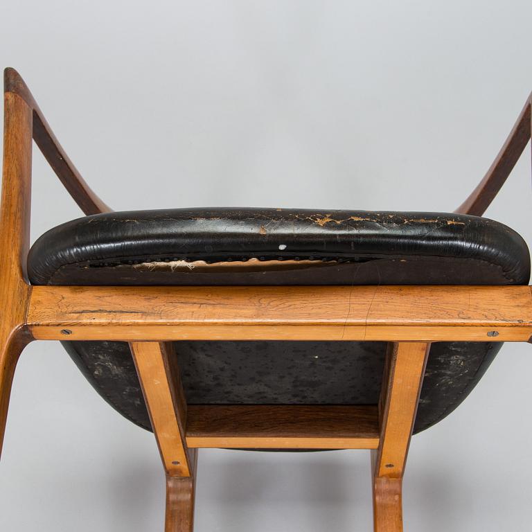 Ole Wanscher, A rosewood armchair, model J2883, cabinetmaker AJ Iversen, Denmark 1960s.