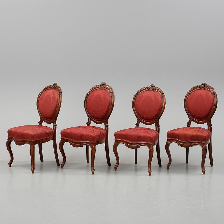 STOLAR, 4 st, nyrokoko, 1800-talets slut.