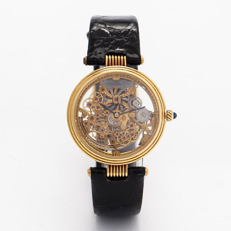 Dunhill, Skeleton, wristwatch, 33 mm.