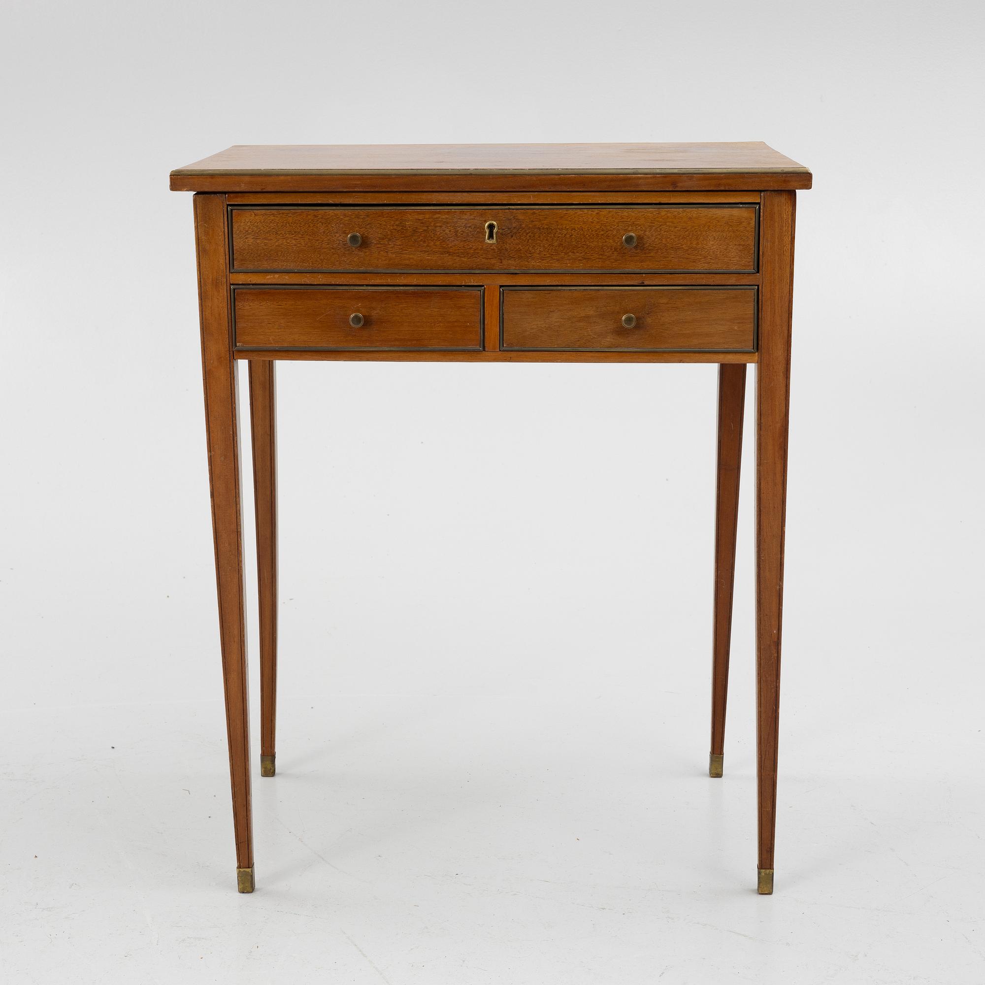 A Gustavian style table, 19th Century.