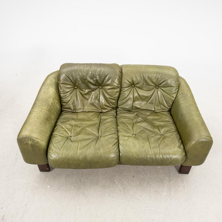 Two sofas, leather, 1970s.