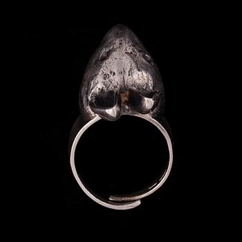 RING, silver, Eila Minkkinen. Vikt ca 14,7 g.