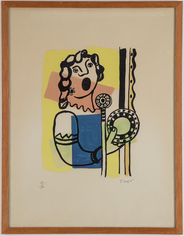 Fernand Léger, lithograph in colours, stamped signature 67/180.