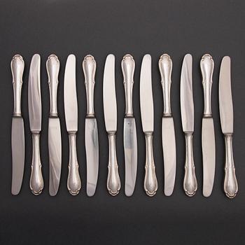 A 156-piece set of German silver flatware by Gebrüder Reiner, first half of 20th Century.