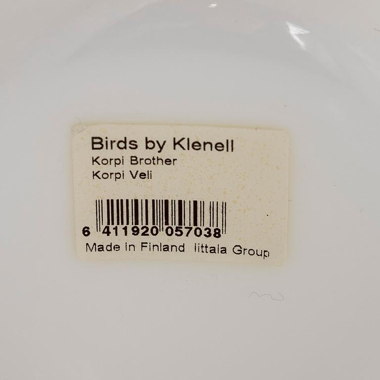 Matti Klenell, a 'Korpi Brother' glass bird signed M. Klenell Iittala.