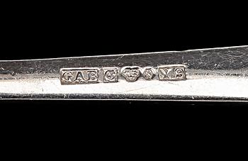 BESTICKSERVIS, 48 delar, "Chippendale", silver, GAB, Stockholm 1978. Totalvikt ca 1565 g.