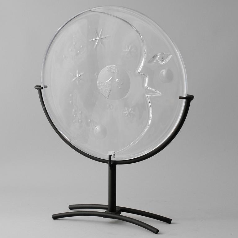 FAT, glas, signerad MR, Orrefors, 1900-talets fjärde kvartal.