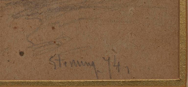 BERNDT LINDHOLM, teckning, dat. 74, osign.