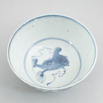 SKÅL, porslin, Kina, sannolikt 1700-tal.
