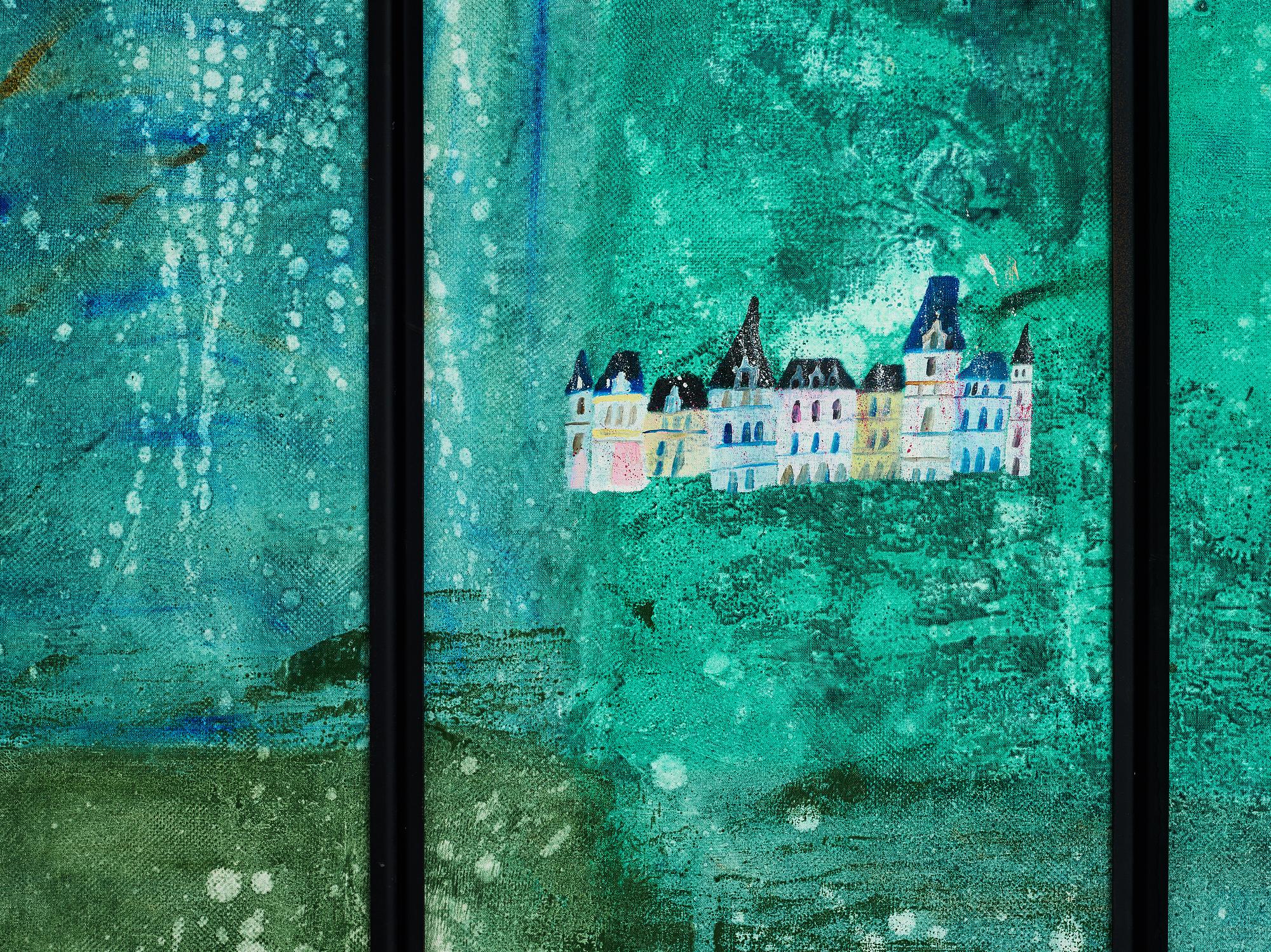 MADELEINE PYK, Olja på duk/pannå, signerad M. Pyk. Utförd 1978.