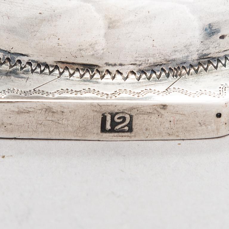 A footed silver beaker, presumably from Poland or Lithuania, around year 1800.