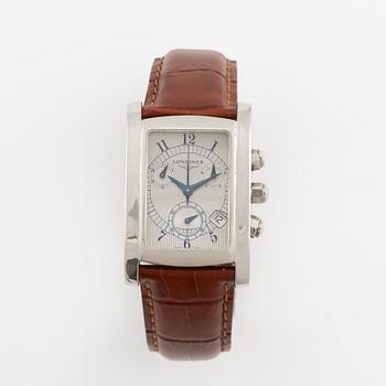Longines, Dolce Vita, wristwatch, chronograph, 28 x 33.5 (42) mm.