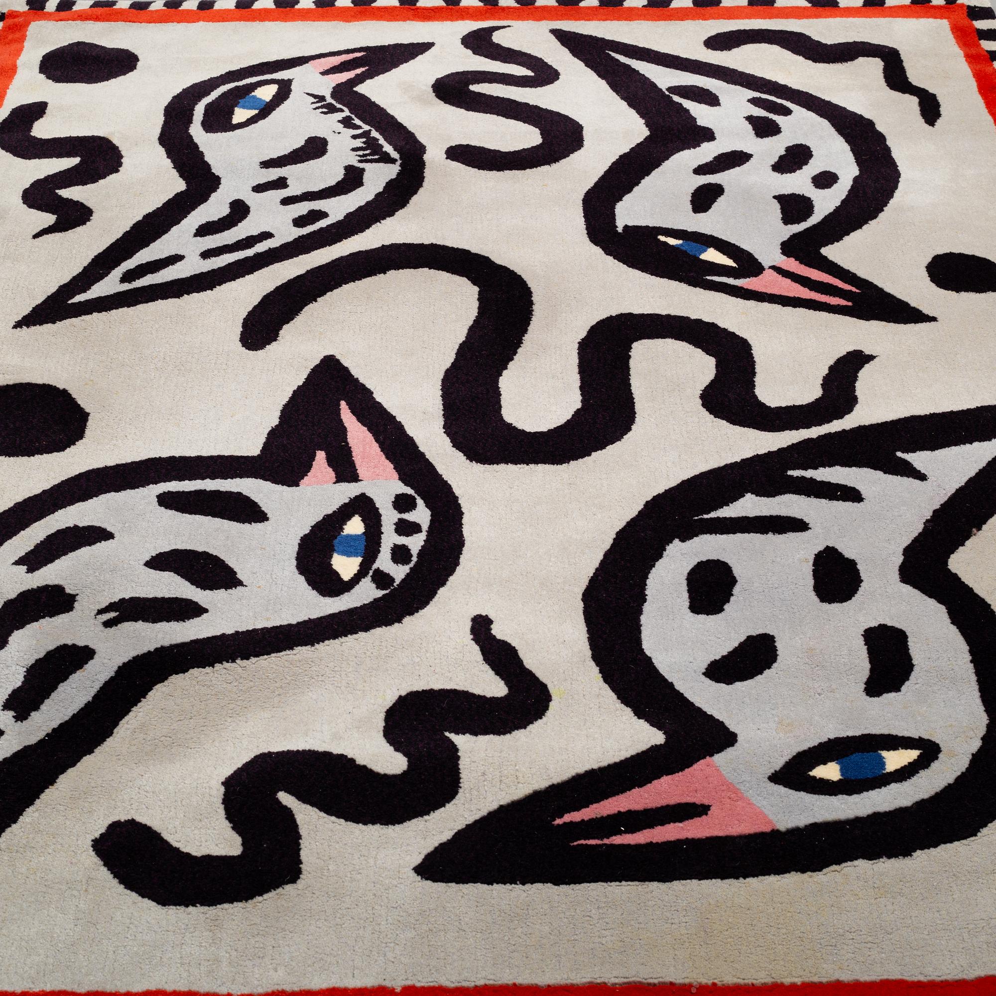 A CARPET, "Birdie blue", handtufted, ca 175,5 x 238  cm, Kinnasand.