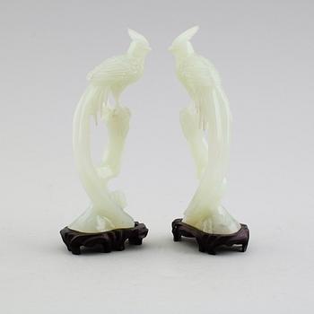 FIGURER, 1 par, nefrit, Kina.