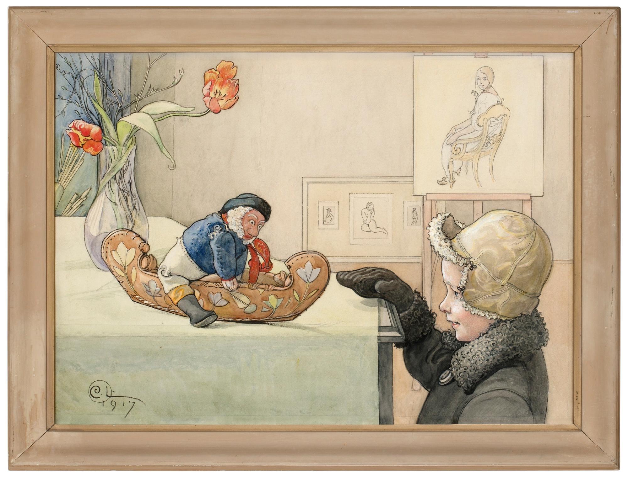 Carl Larsson, "Den lustiga gubben".