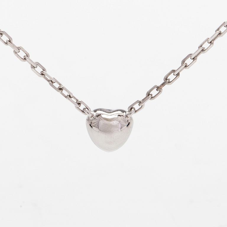 Cartier, kaulakoru, "d'Amour", 18K valkokultaa ja briljanttihiottu timantti.