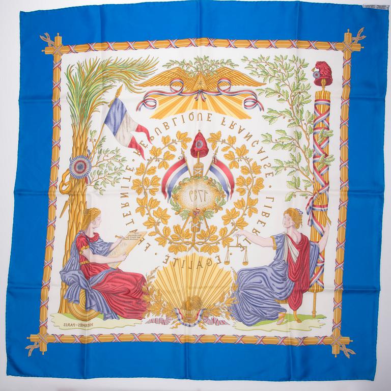 SCARF, "Liberté, Egalité, Fraternité", Hermès.