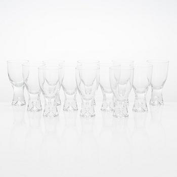 Tapio Wirkkala, glasservis "Tapio", 27 delar modell 2101. Iittala.