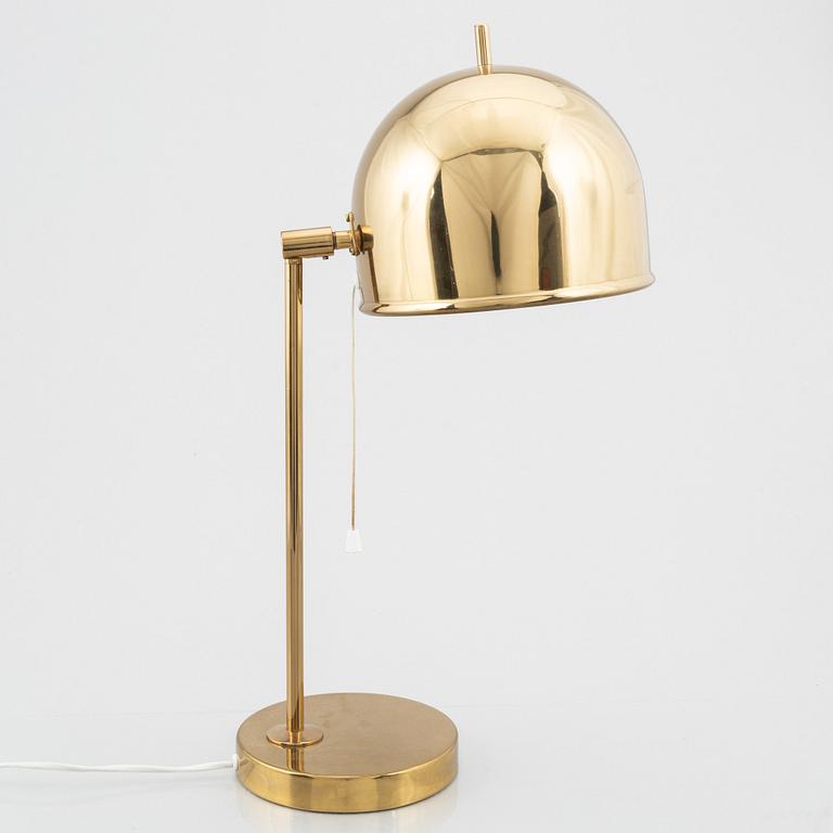 Eje Ahlgren, a pair of brass table lamps, model 'B-075', Bergboms, Sweden, 1960-70s.