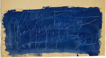 Eddie Figge, mixed media on paper, signed, executed around 1960.
