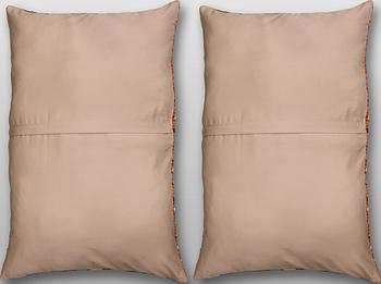 Two Kilim cushion covers, approx. 87 x 58 and 84 x 56 cm.