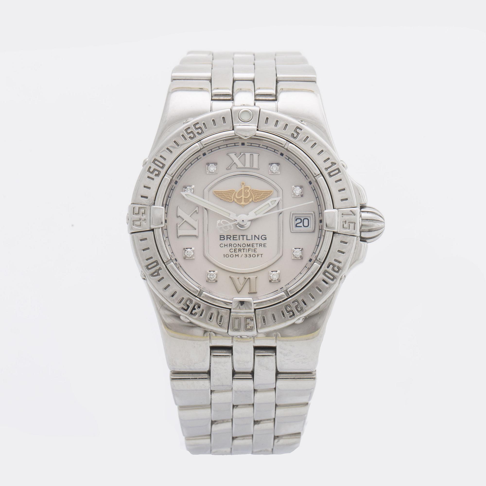 BREITLING Starliner A71340 ladies wristwatch 100m 330 ft. Bukowskis