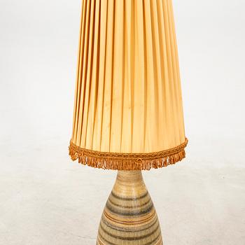 Golvlampa Wallåkra stengods 1900-talets mitt.