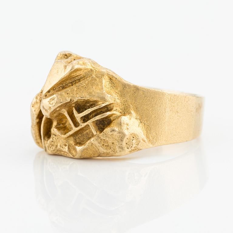 Björn Weckström, ring, "Samurai", 18K guld. Lapponia 1977.