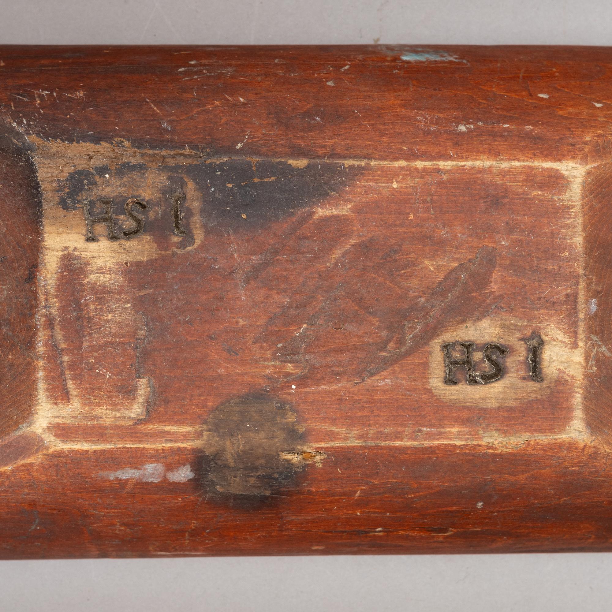 Tråg, 4 st, allmoge, 1800-1900-tal.