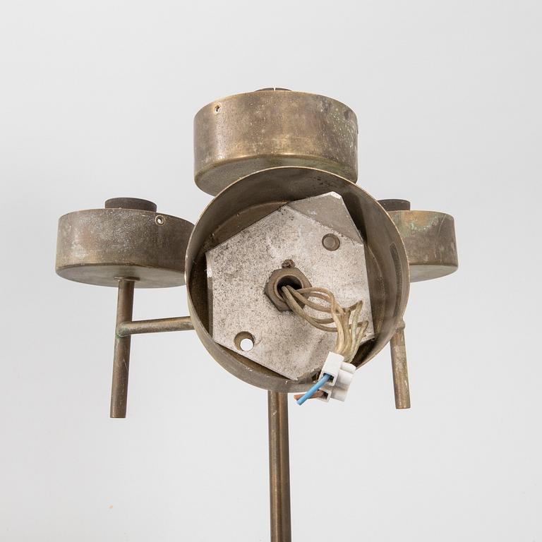 Hans-Agne Jakobsson,  a pair of brass wall scones second half of the 20th century.