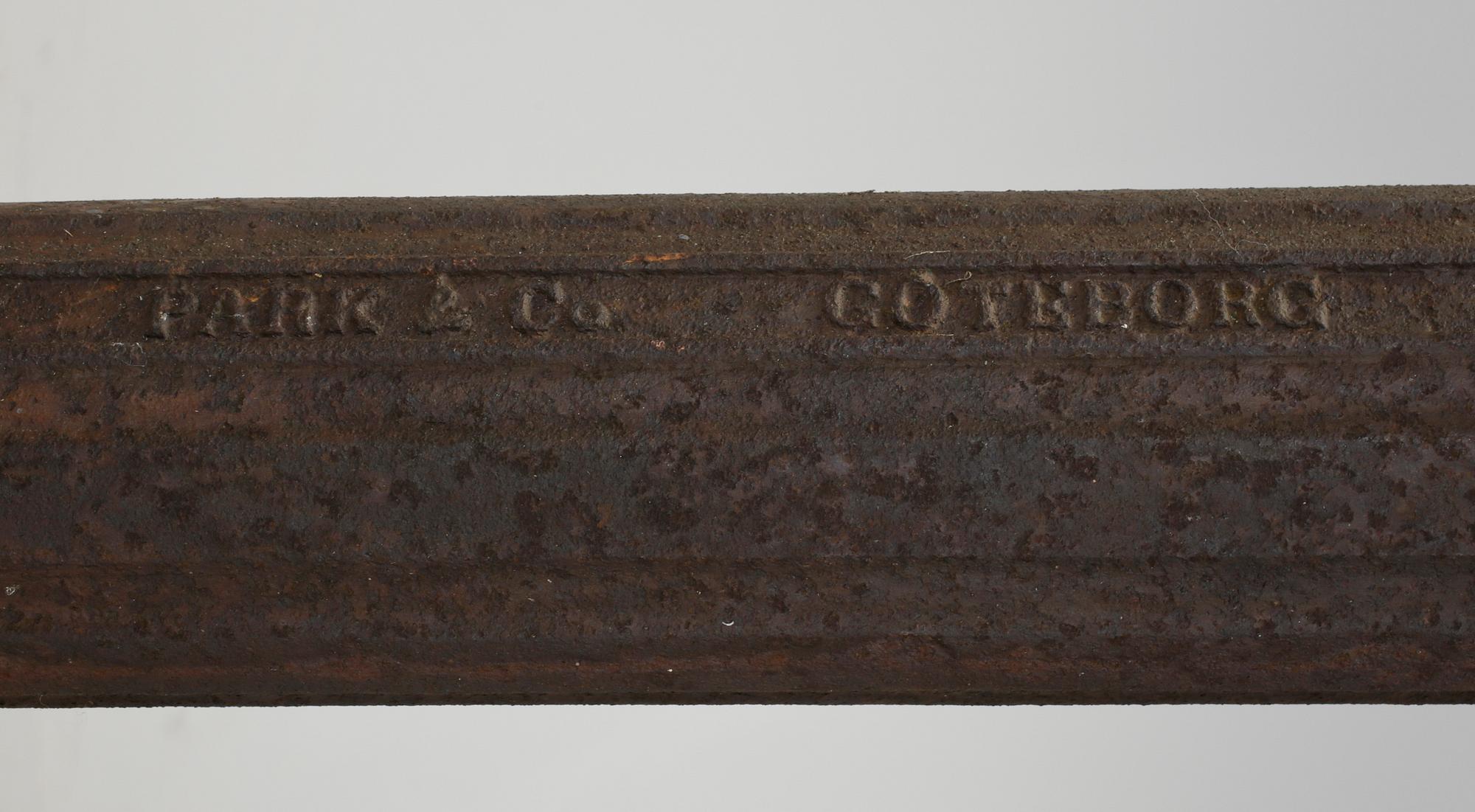 VATTENPUMP, gjutjärn, Park & Co Göteborg, omkring 1900.