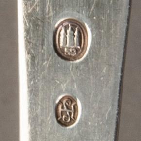 CUTLERY, 33 pcs, silver, H C Andersen motifs, Denmark mid 20th century, 631g.