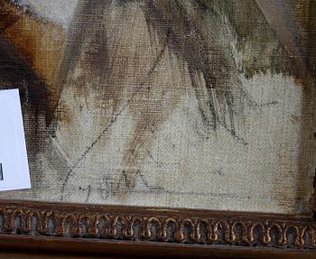 OKÄND KONSTNÄR, norsk skola, olja på duk, sekelskiftet 1900.