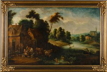 OKÄND KONSTNÄR, olja på duk, 1700-tal.