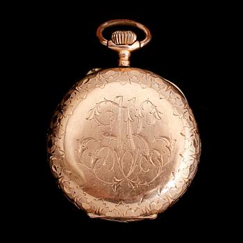 FICKUR, 14 k guld, sekelskiftet 1900.